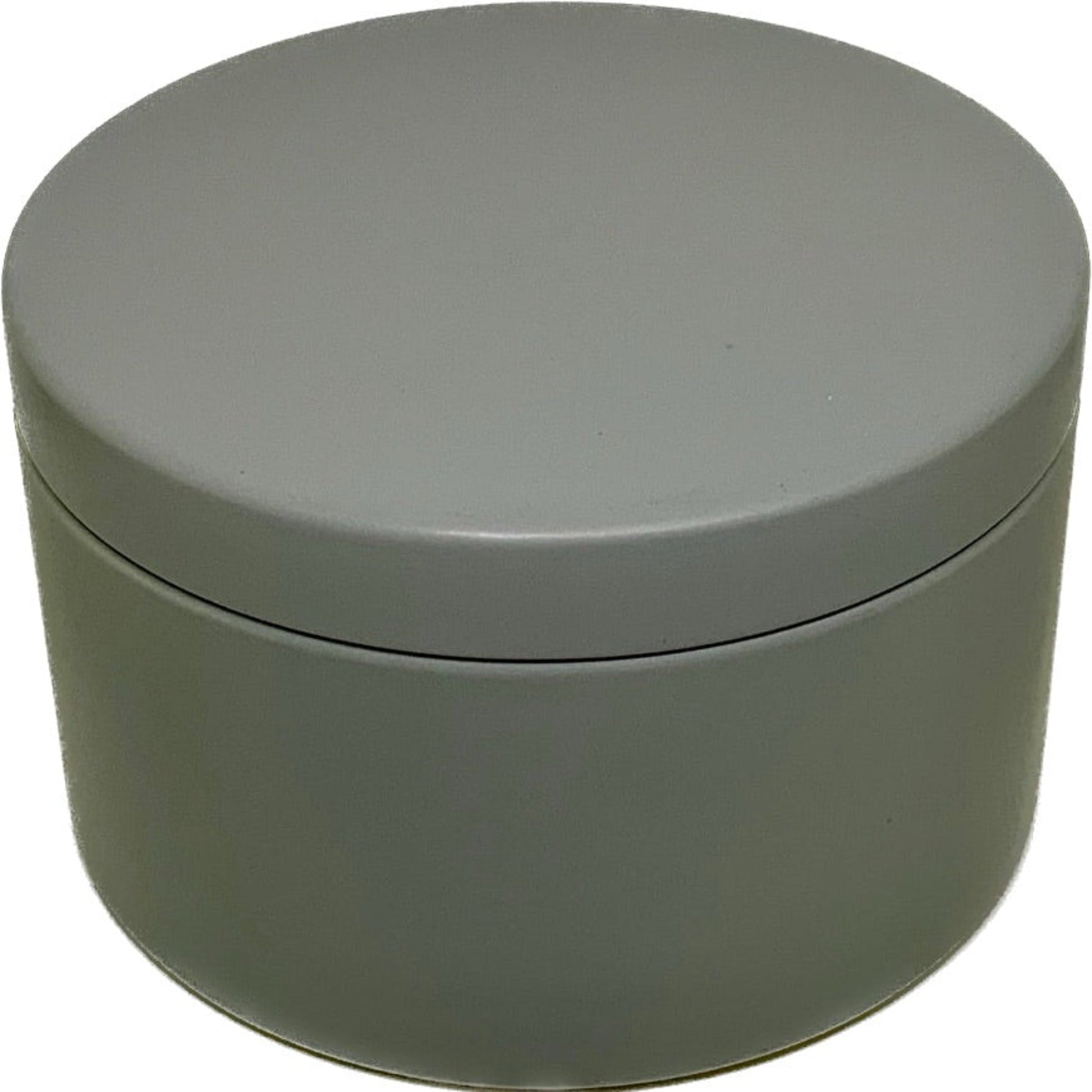 pale green candle tin