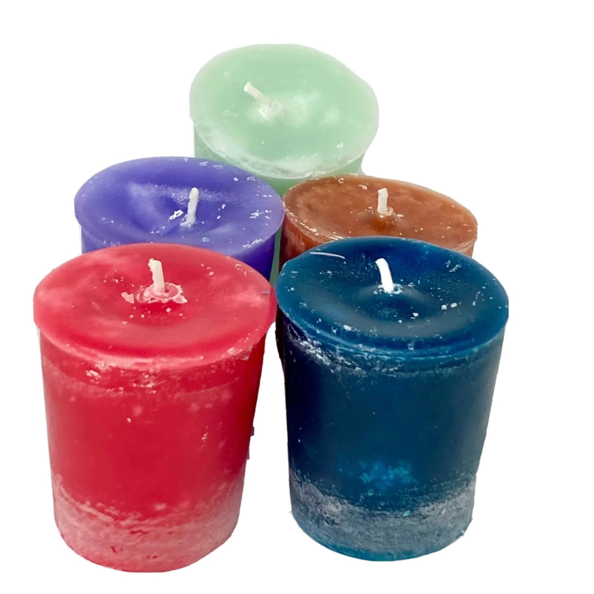 colorful scented votive candles